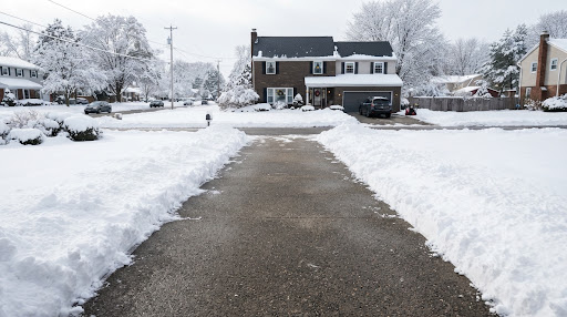 Placeholder photo. Replace with a real AJD plow or driveway photo.